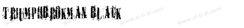 TriumphBrokman Black字体转换